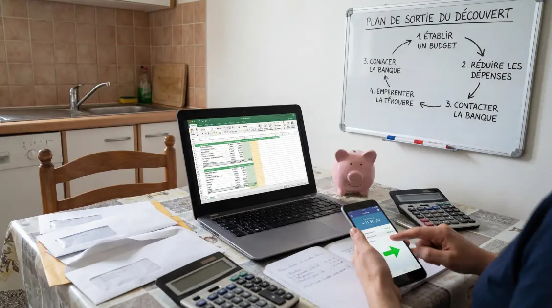 Sortir du découvert bancaire : plan d'action concret