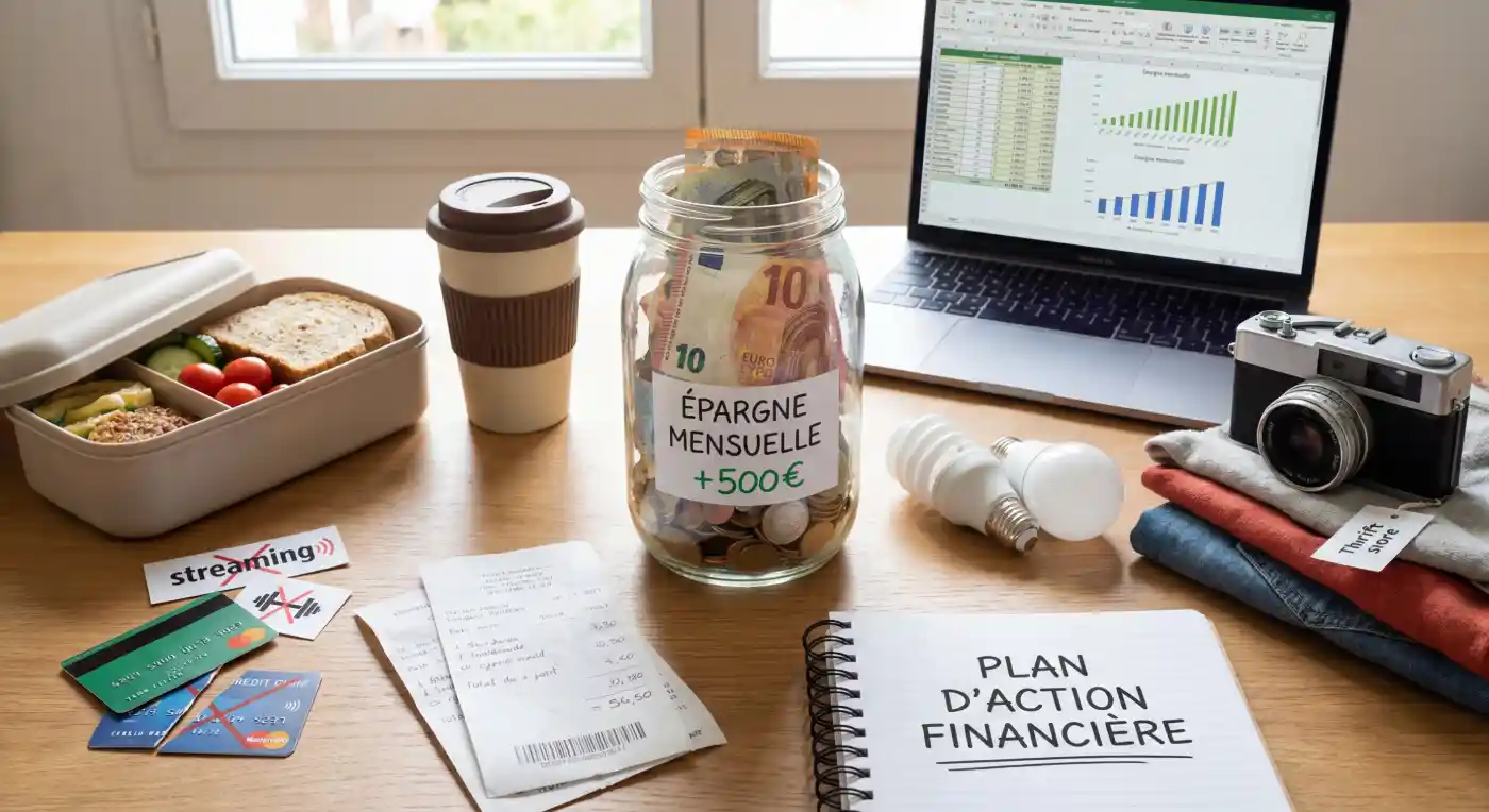 Comment économiser 500 euros par mois : 10 leviers