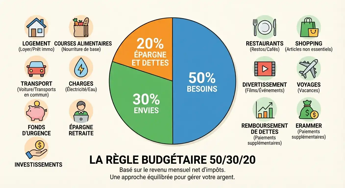 Méthode 50/30/20 : gérer votre budget simplement