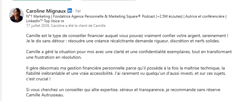 Confiance et finances : le pouvoir de la recommandation